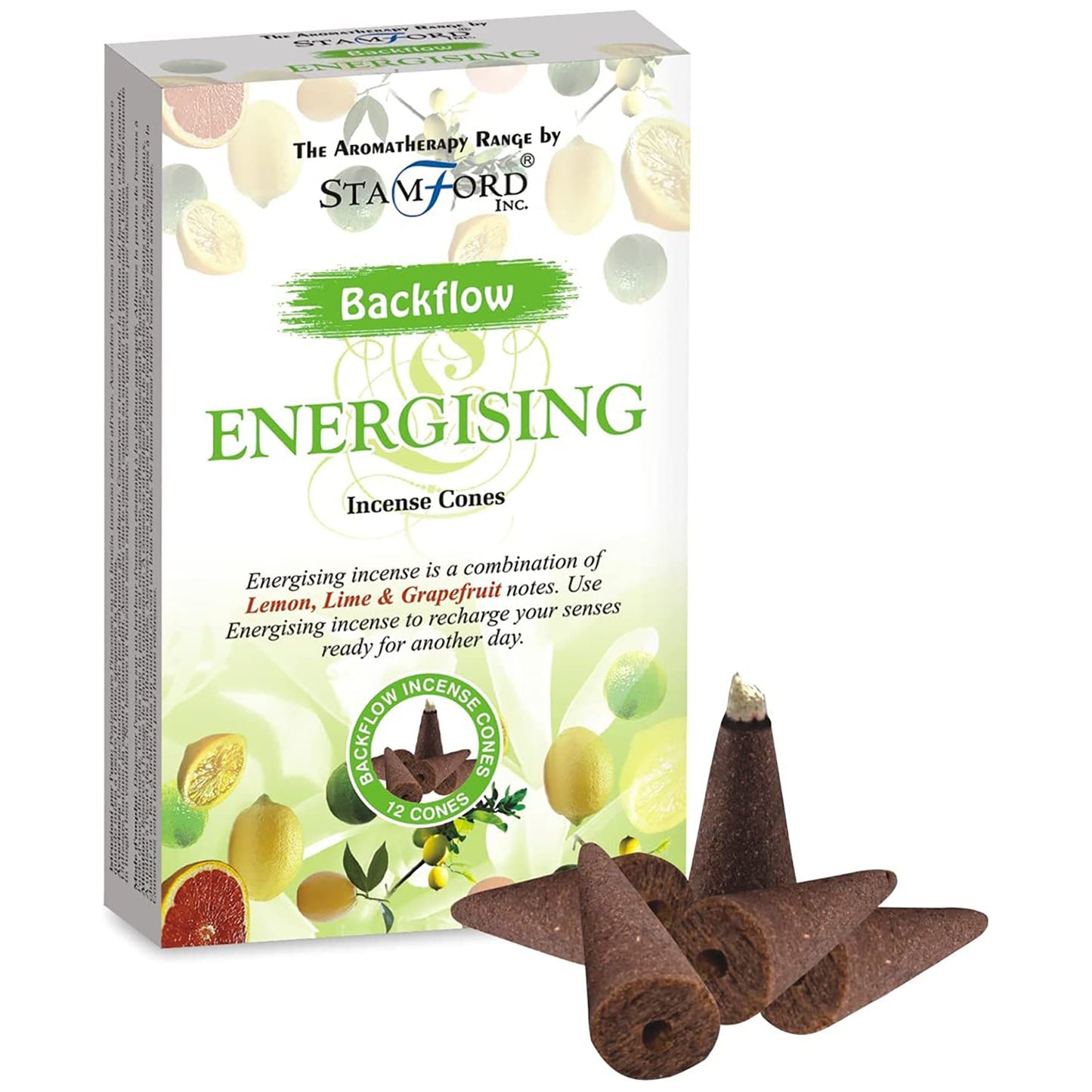 Aromatherapy Backflow Cones - Energizing