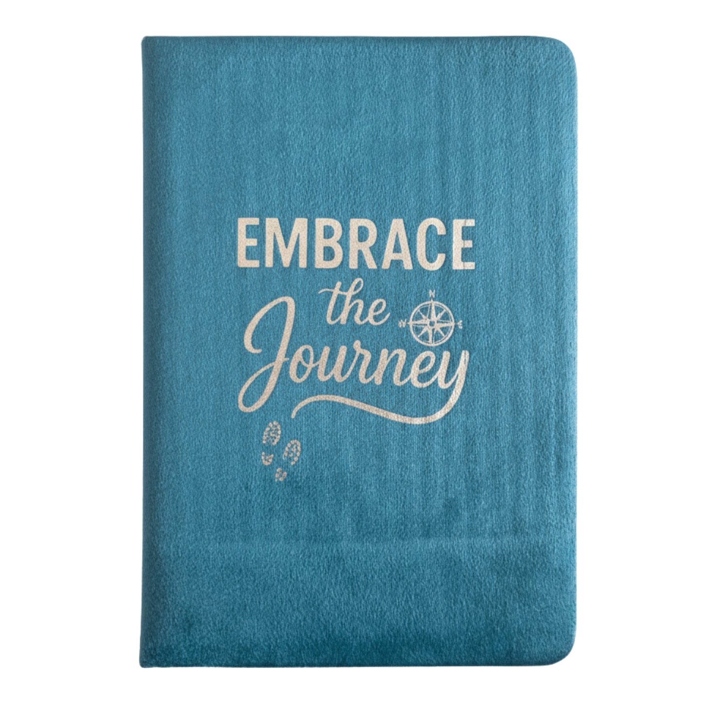 Light Blue Velvet Note Book - 80 pages - Embrace the Journey