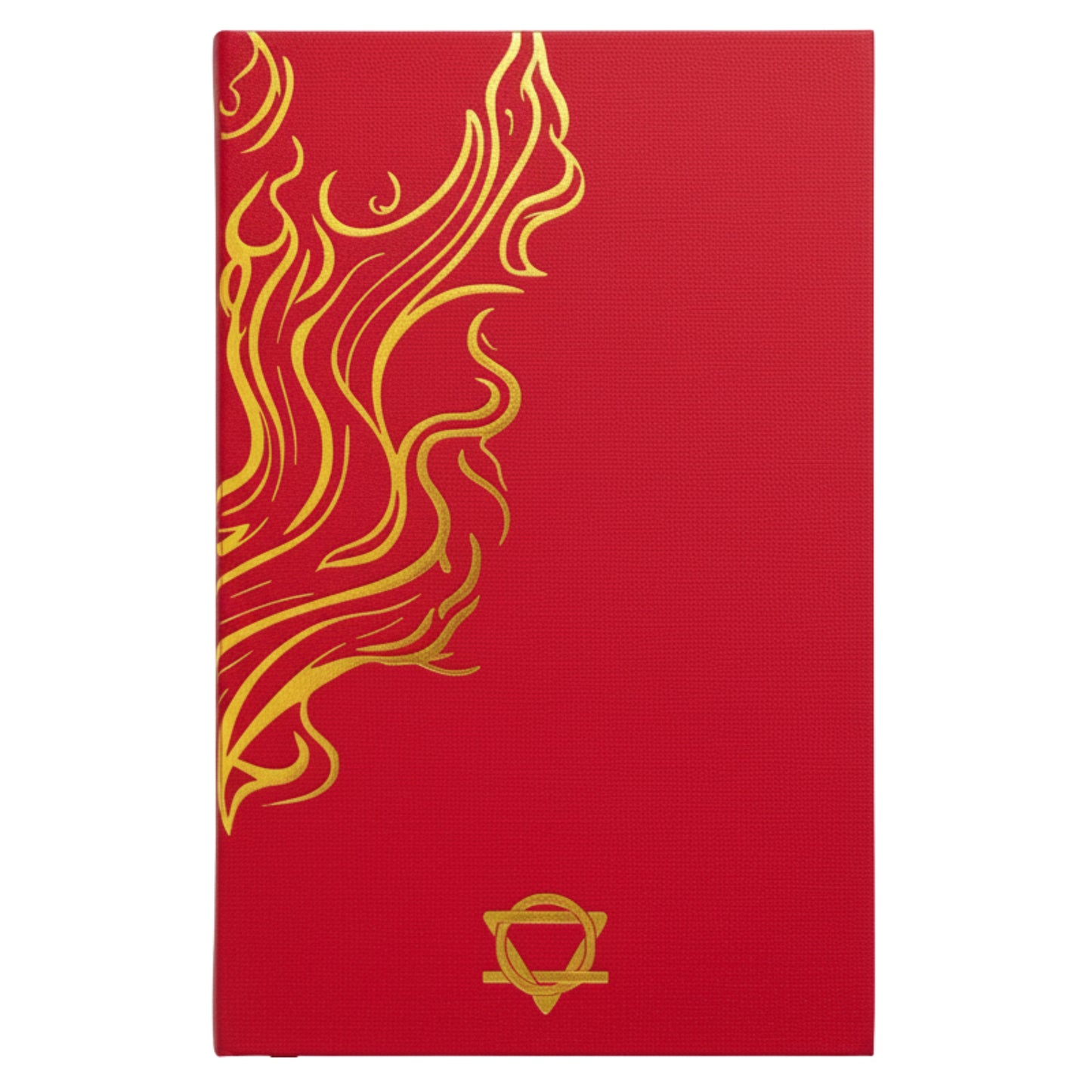 Red & Gold Wellbeing Journal - 120 pages - Mandala & Lotus Flower