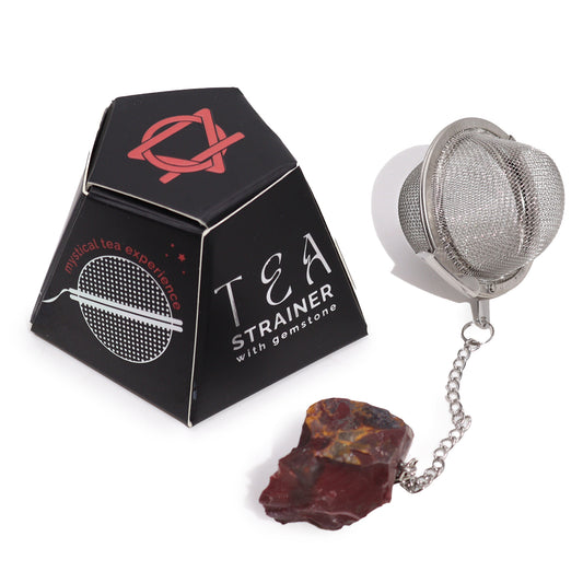 Raw Gemstone Tea Strainer - Mookaite